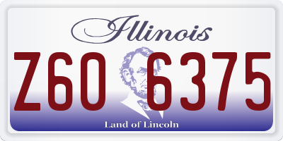 IL license plate Z606375