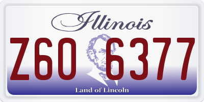 IL license plate Z606377