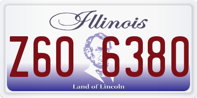IL license plate Z606380
