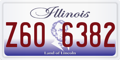 IL license plate Z606382