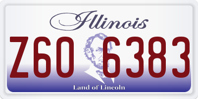 IL license plate Z606383