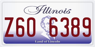 IL license plate Z606389
