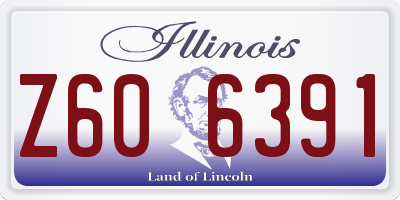 IL license plate Z606391