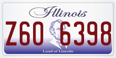 IL license plate Z606398