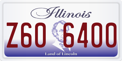 IL license plate Z606400