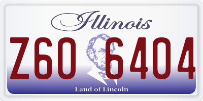 IL license plate Z606404