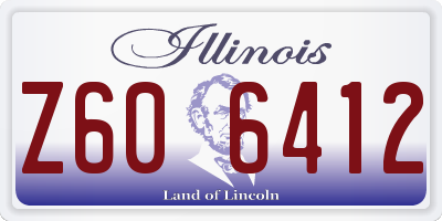 IL license plate Z606412