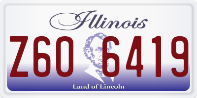 IL license plate Z606419