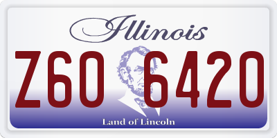 IL license plate Z606420