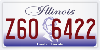 IL license plate Z606422