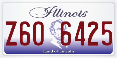 IL license plate Z606425