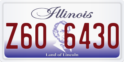 IL license plate Z606430