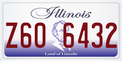 IL license plate Z606432