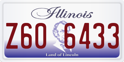 IL license plate Z606433