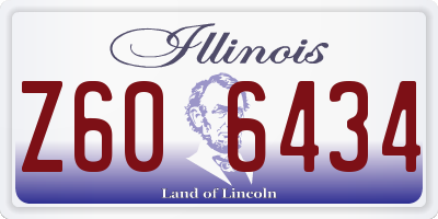 IL license plate Z606434