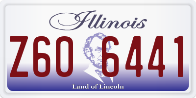 IL license plate Z606441