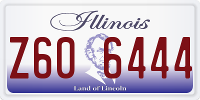 IL license plate Z606444