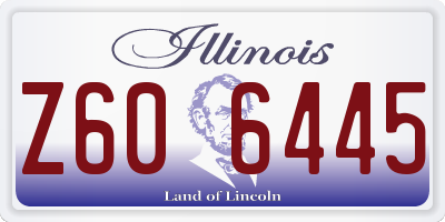 IL license plate Z606445