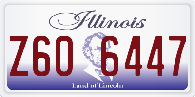 IL license plate Z606447