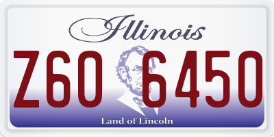 IL license plate Z606450