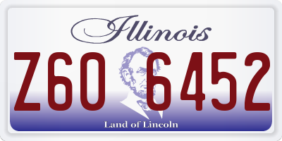 IL license plate Z606452
