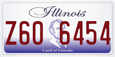 IL license plate Z606454