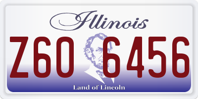 IL license plate Z606456