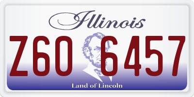 IL license plate Z606457