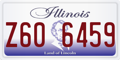 IL license plate Z606459