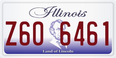 IL license plate Z606461