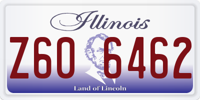 IL license plate Z606462
