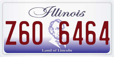 IL license plate Z606464