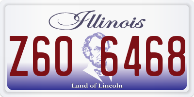 IL license plate Z606468