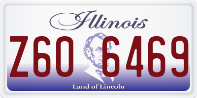 IL license plate Z606469