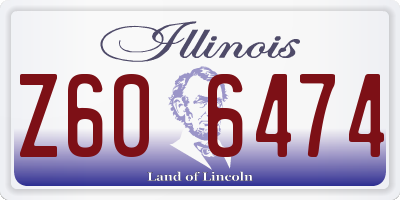 IL license plate Z606474