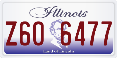 IL license plate Z606477