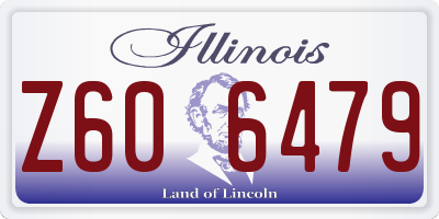IL license plate Z606479