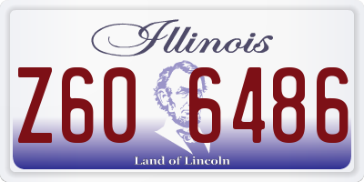 IL license plate Z606486