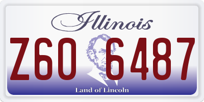 IL license plate Z606487