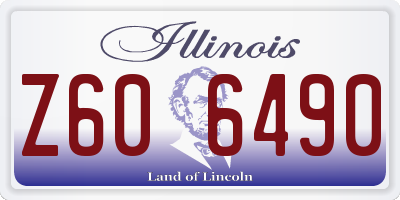 IL license plate Z606490
