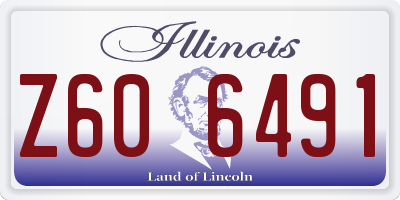 IL license plate Z606491