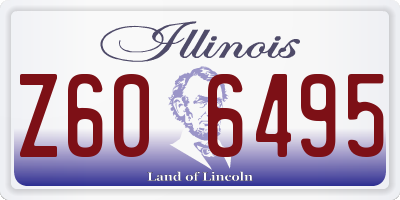 IL license plate Z606495