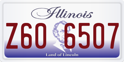 IL license plate Z606507
