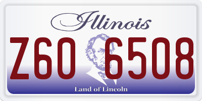 IL license plate Z606508