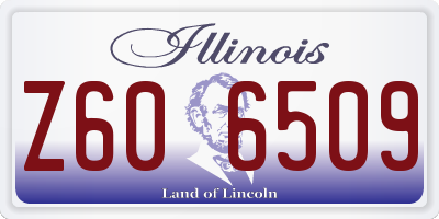IL license plate Z606509