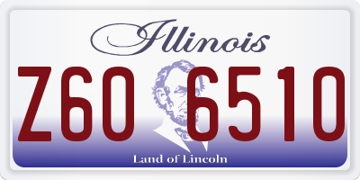 IL license plate Z606510