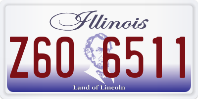 IL license plate Z606511