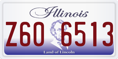 IL license plate Z606513