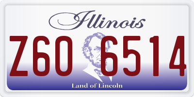 IL license plate Z606514