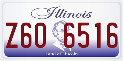 IL license plate Z606516